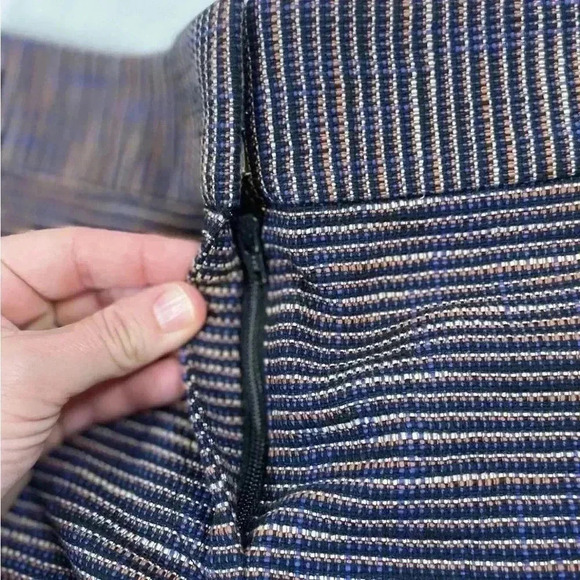 LOFT Riviera Shorts Black Blue Multicolor Tweed Flat Front Women’s Size 6 - Picture 4 of 12